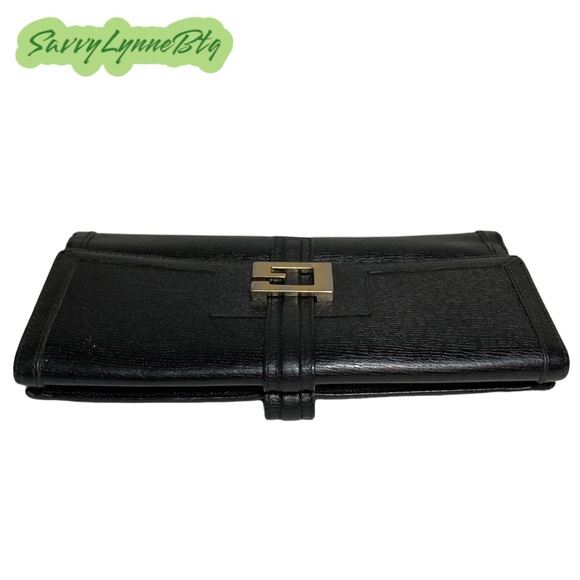 Gucci Bags Gucci Vintage 35 4276 2204 Leather Envelope Wallet Black